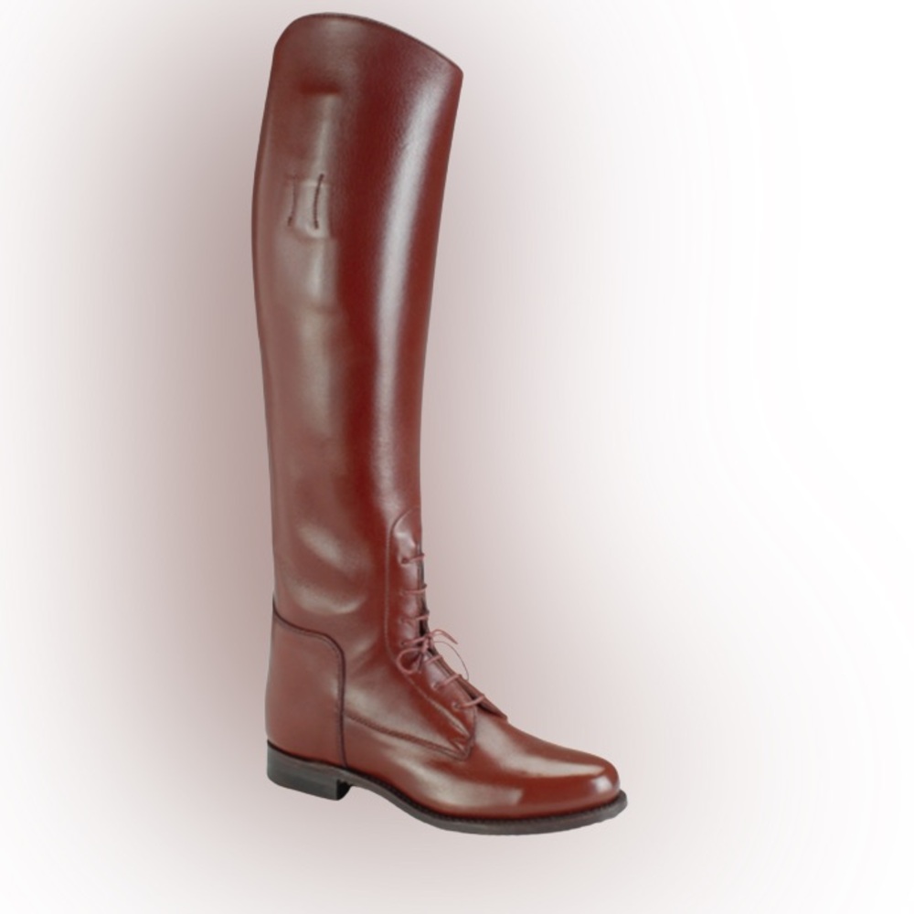 Marlborough Elegant Brown Riding Boots Size 8